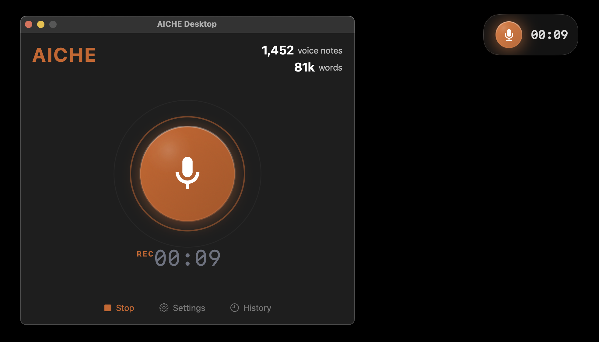 Floating Recording Timer on macOS