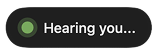 Voice Code detecting speech