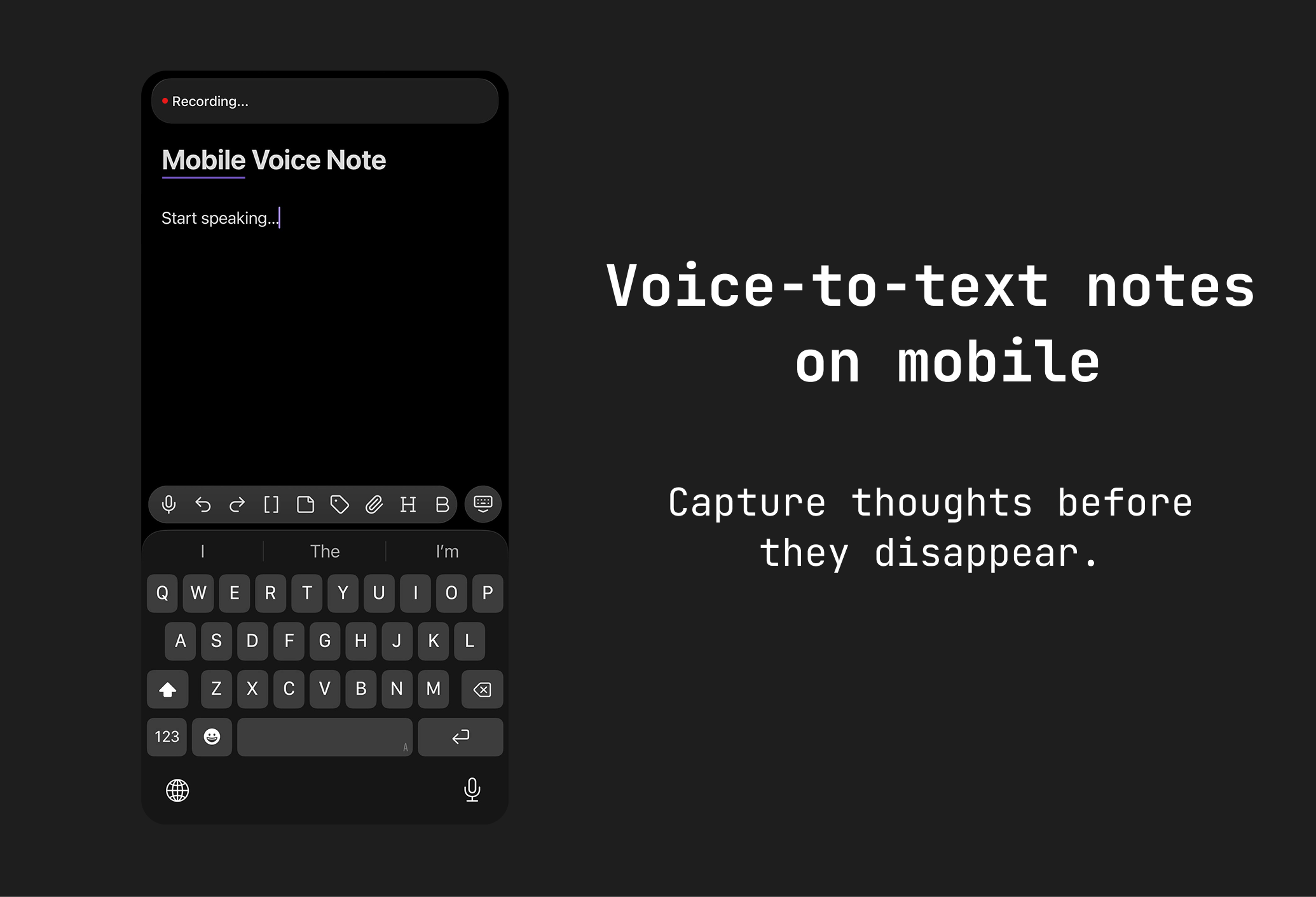 AICHE Voice on Obsidian mobile